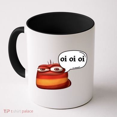 Funny Oi Oi Oi Red Worm Sarcastic Meme Coffee Mug