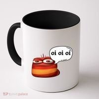 Funny Oi Oi Oi Red Worm Sarcastic Meme Coffee Mug thumb 0