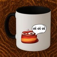 Funny Oi Oi Oi Red Worm Sarcastic Meme Coffee Mug thumb 2