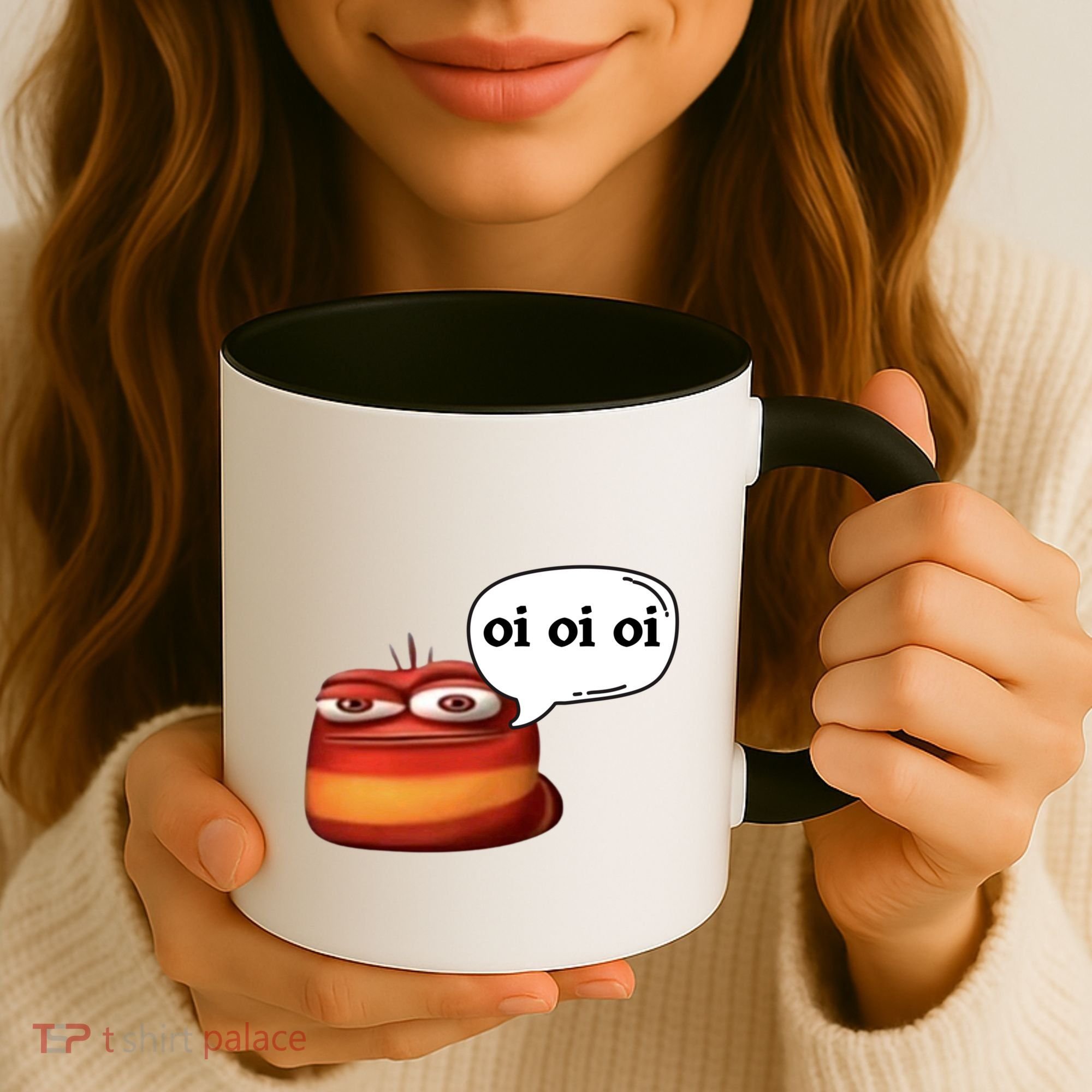 Funny Oi Oi Oi Red Worm Sarcastic Meme Coffee Mug