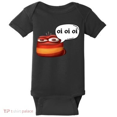 Funny Oi Oi Oi Red Worm Sarcastic Meme Baby Bodysuit