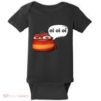 Funny Oi Oi Oi Red Worm Sarcastic Meme Baby Bodysuit thumb 0
