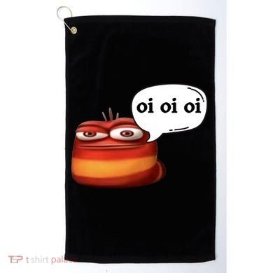 Funny Oi Oi Oi Red Worm Sarcastic Meme Golf Towel