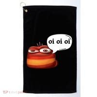 Funny Oi Oi Oi Red Worm Sarcastic Meme Golf Towel thumb 0