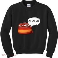 Funny Oi Oi Oi Red Worm Sarcastic Meme Kids Sweatshirt thumb 0