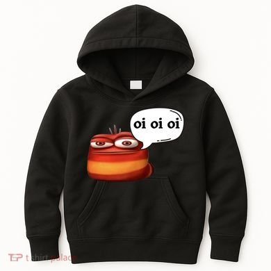 Funny Oi Oi Oi Red Worm Sarcastic Meme Kids Hoodie