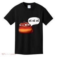 Funny Oi Oi Oi Red Worm Sarcastic Meme Kids T-Shirt thumb 0