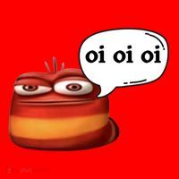 Funny Oi Oi Oi Red Worm Sarcastic Meme Santa Hat thumb 1