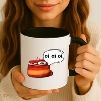 Funny Oi Oi Oi Red Worm Sarcastic Meme Coffee Mug thumb 3