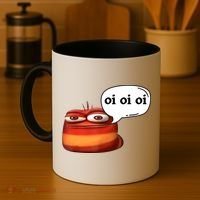 Funny Oi Oi Oi Red Worm Sarcastic Meme Coffee Mug thumb 4