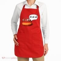 Funny Oi Oi Oi Red Worm Sarcastic Meme Apron thumb 2