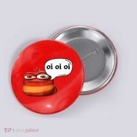 Funny Oi Oi Oi Red Worm Sarcastic Meme Button thumb 0