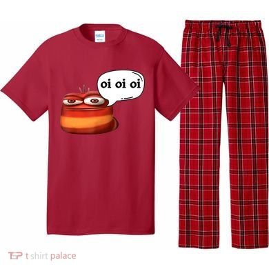 Funny Oi Oi Oi Red Worm Sarcastic Meme Pajama Set