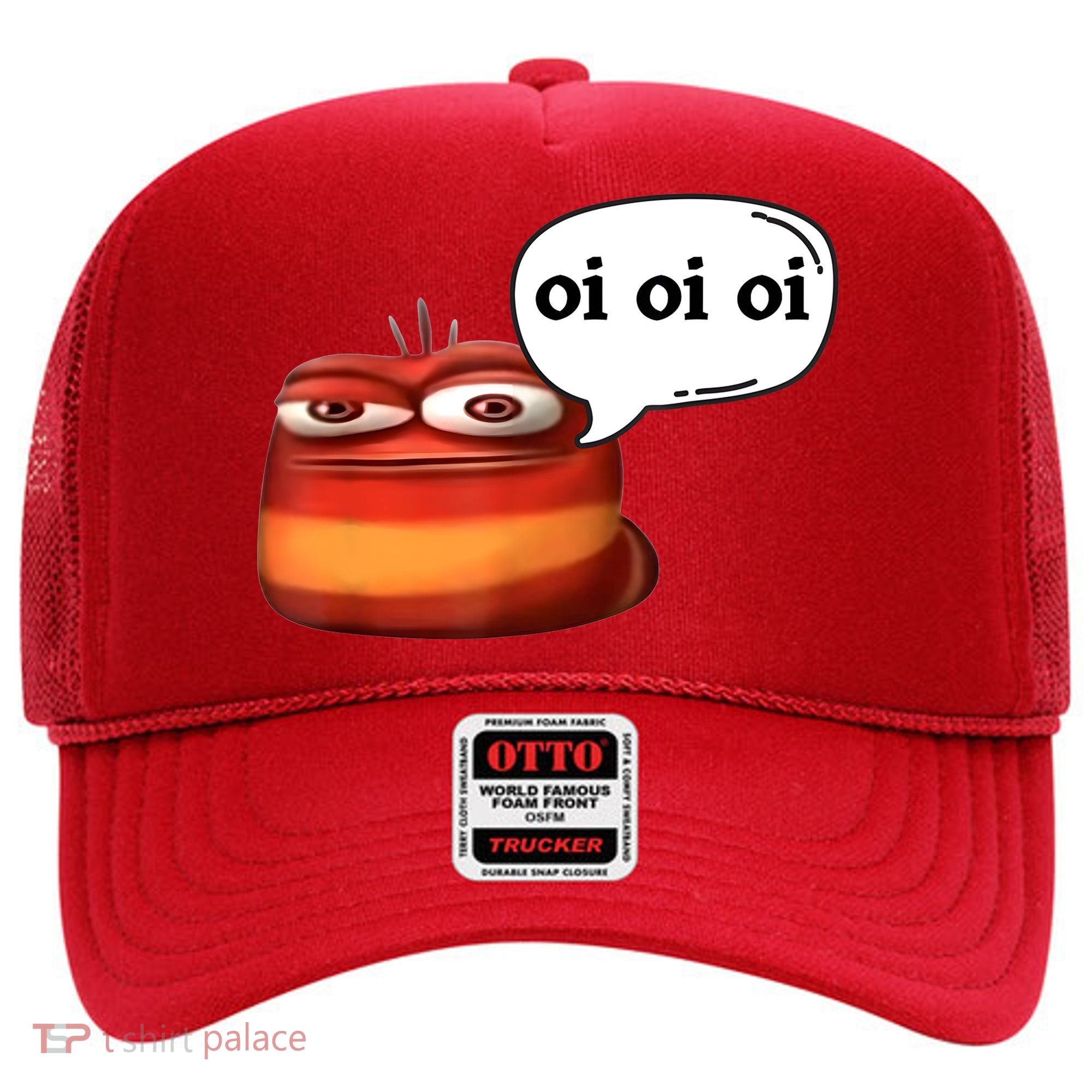 Funny Oi Oi Oi Red Worm Sarcastic Meme Hat