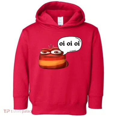 Funny Oi Oi Oi Red Worm Sarcastic Meme Toddler Hoodie
