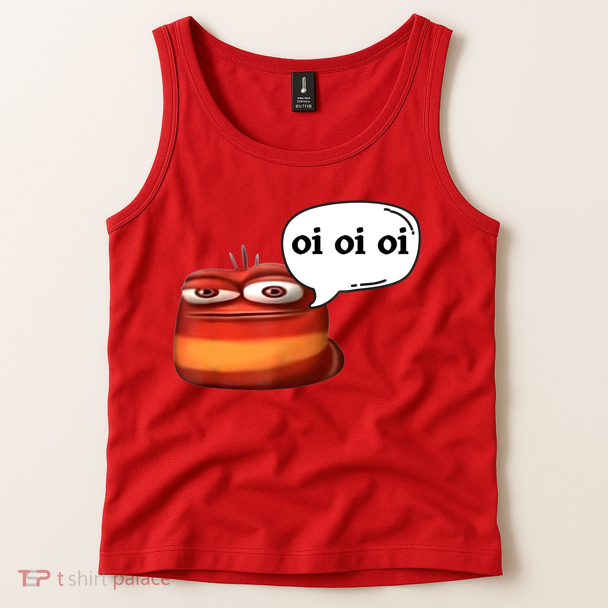 Funny Oi Oi Oi Red Worm Sarcastic Meme Tank Top
