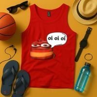Funny Oi Oi Oi Red Worm Sarcastic Meme Tank Top thumb 4
