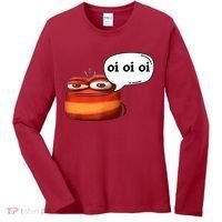 Funny Oi Oi Oi Red Worm Sarcastic Meme Women's Long Sleeve Shirt thumb 0
