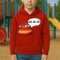 Funny Oi Oi Oi Red Worm Sarcastic Meme Kids Hoodie thumb 2