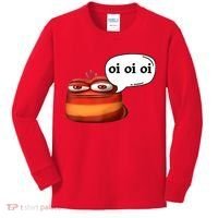 Funny Oi Oi Oi Red Worm Sarcastic Meme Kids Long Sleeve Shirt thumb 0