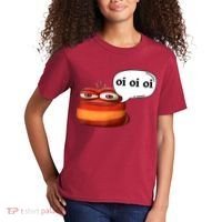 Funny Oi Oi Oi Red Worm Sarcastic Meme Kids T-Shirt thumb 2