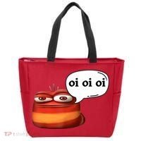 Funny Oi Oi Oi Red Worm Sarcastic Meme Tote Bag thumb 0
