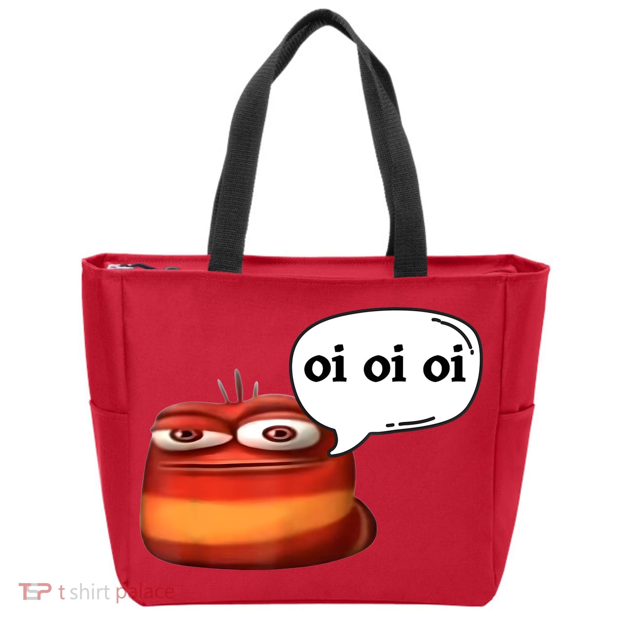 Funny Oi Oi Oi Red Worm Sarcastic Meme Tote Bag