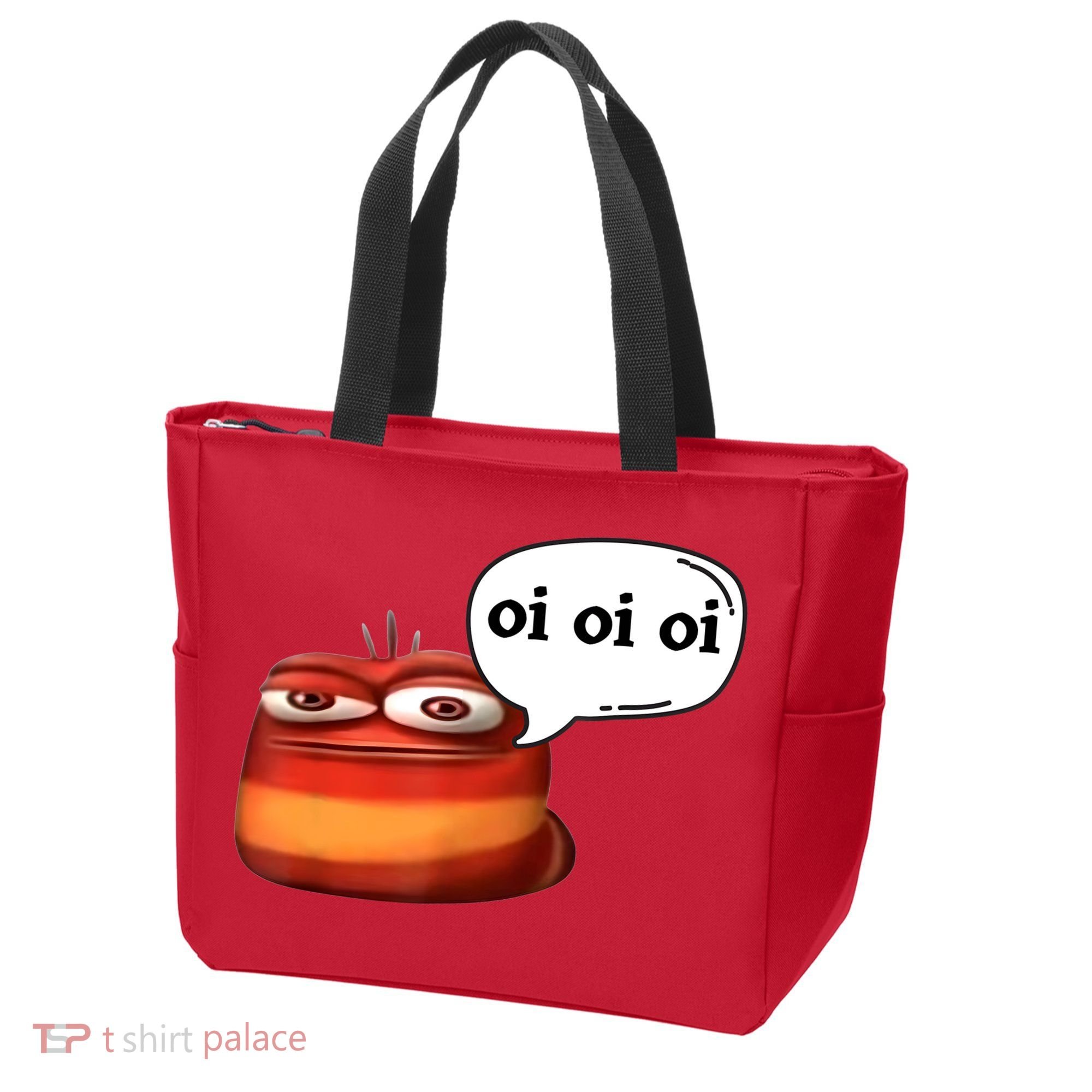 Funny Oi Oi Oi Red Worm Sarcastic Meme Tote Bag