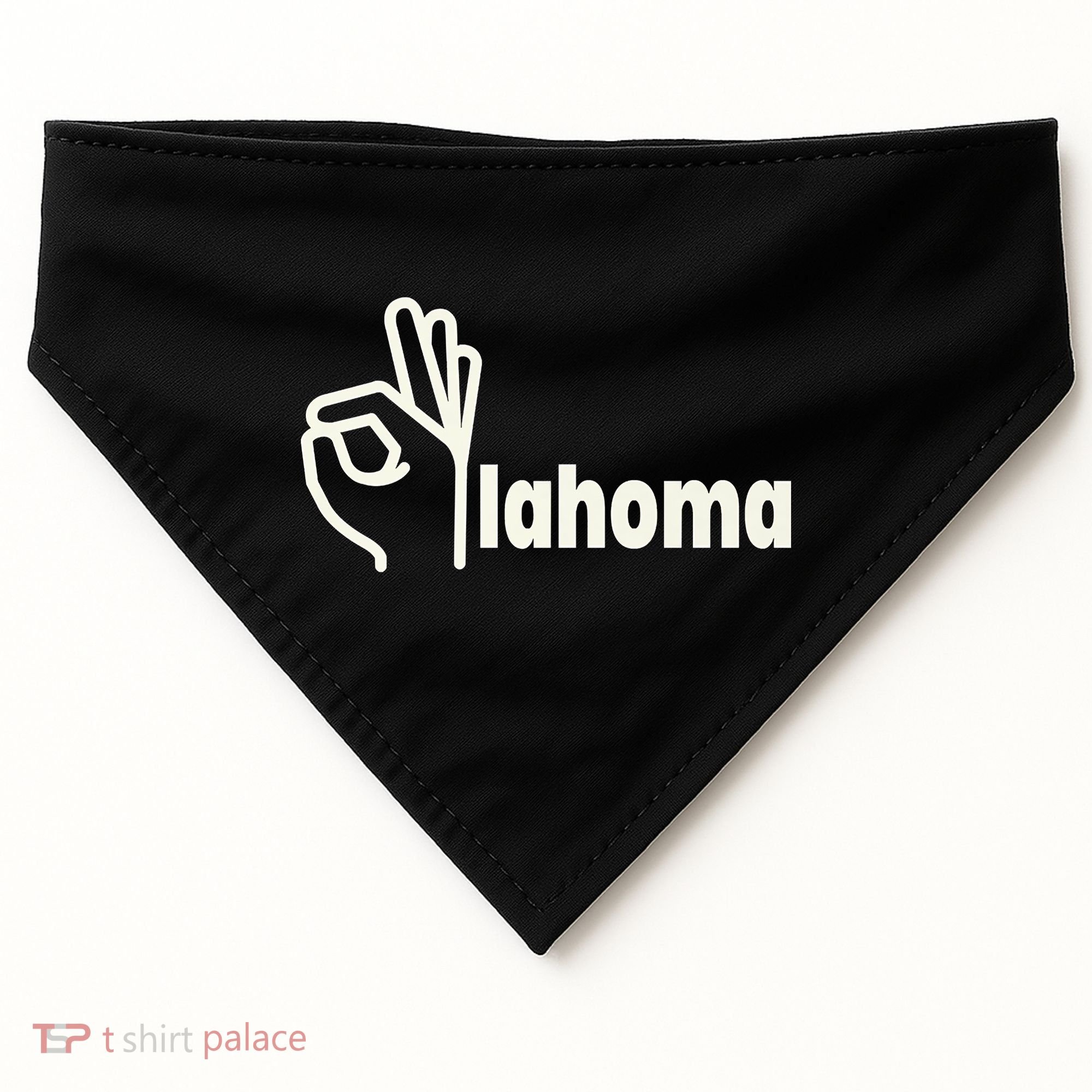 Funny Oklahoma OK State USA-Made Doggie Bandana