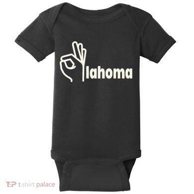 Funny Oklahoma OK State Baby Bodysuit