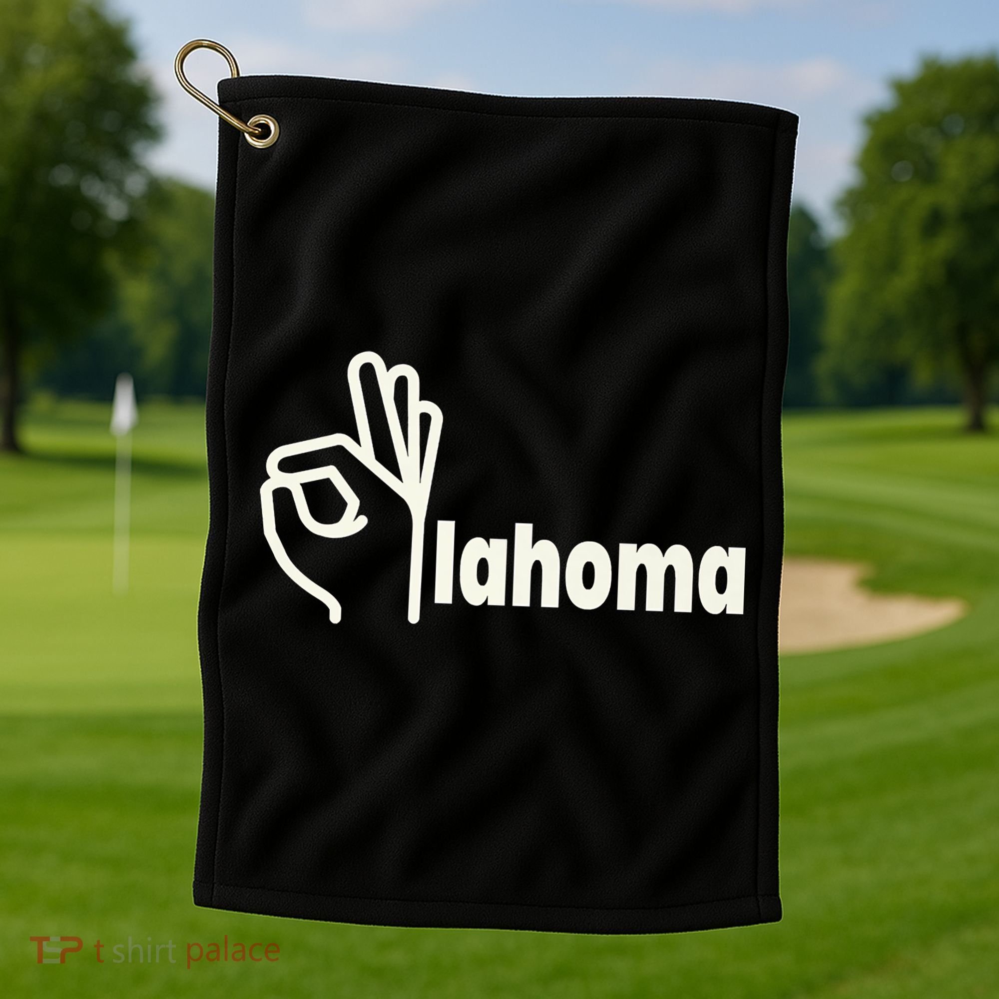 Funny Oklahoma OK State Golf Towel