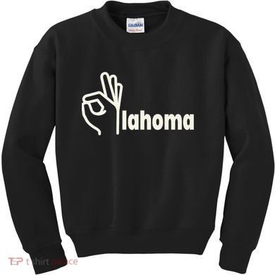 Funny Oklahoma OK State Kids Sweatshirt