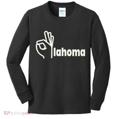 Funny Oklahoma OK State Kids Long Sleeve Shirt