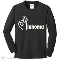 Funny Oklahoma OK State Kids Long Sleeve Shirt thumb 0