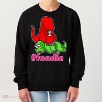 Foodie T-rex Food Selfie Women's Sweatshirt thumb 0