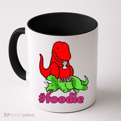 Foodie T-rex Food Selfie Coffee Mug
