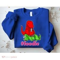 Foodie T-rex Food Selfie Sweatshirt thumb 2
