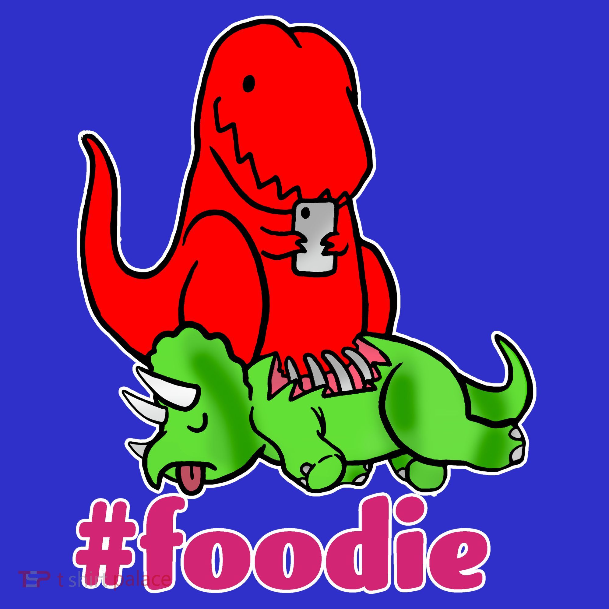 Foodie T-rex Food Selfie Sweatshirt