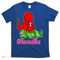 Foodie T-rex Food Selfie T-Shirt thumb 0