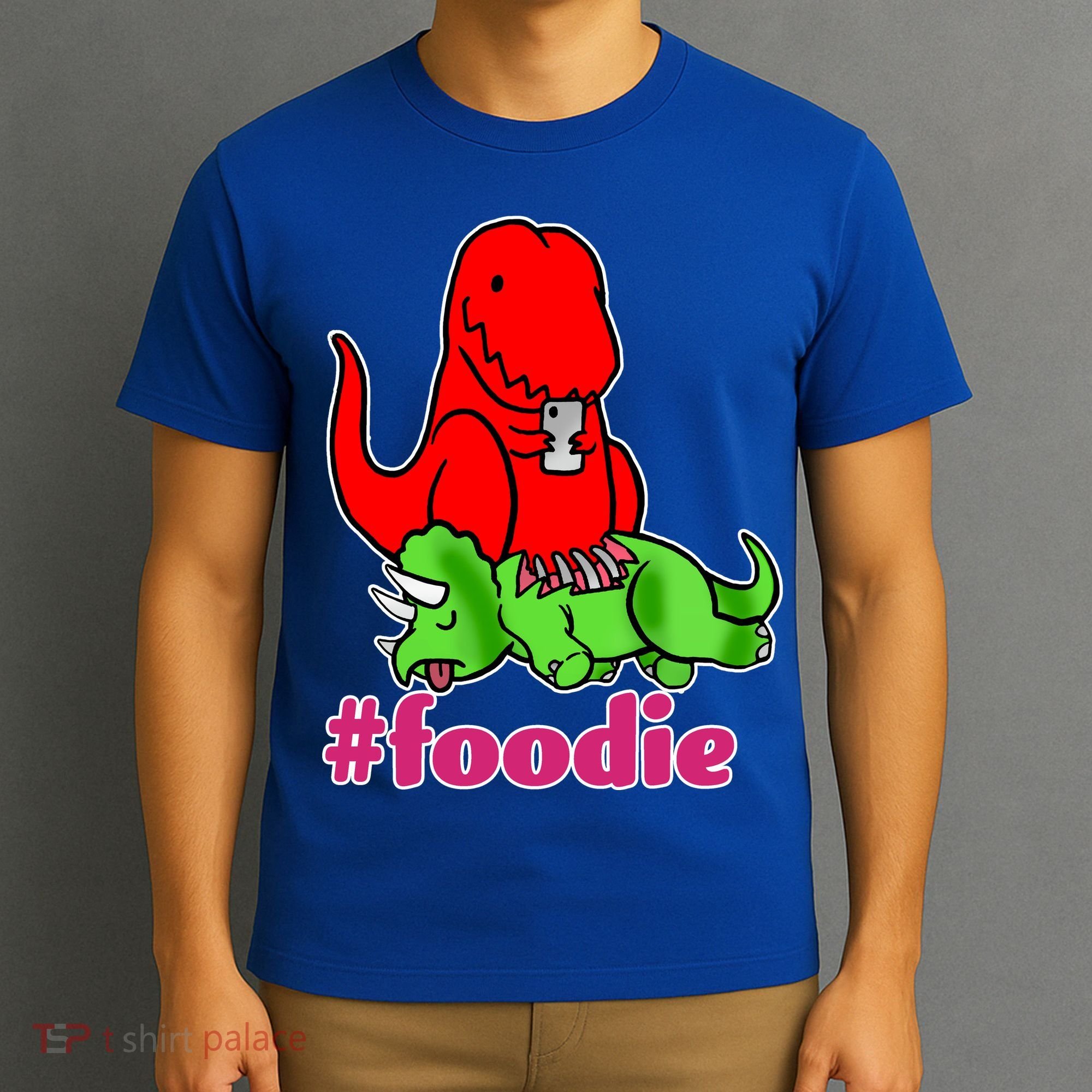 Foodie T-rex Food Selfie T-Shirt