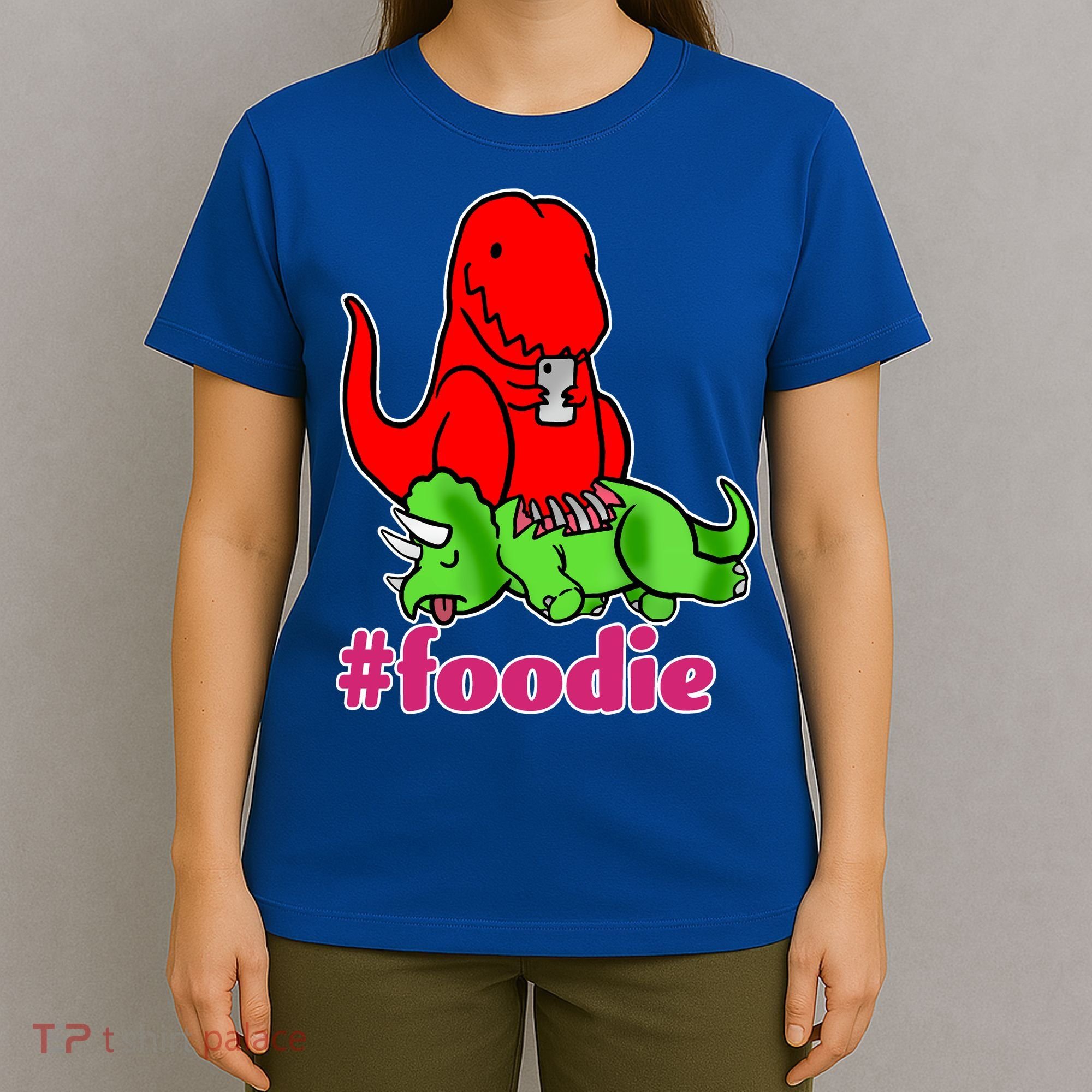 Foodie T-rex Food Selfie T-Shirt