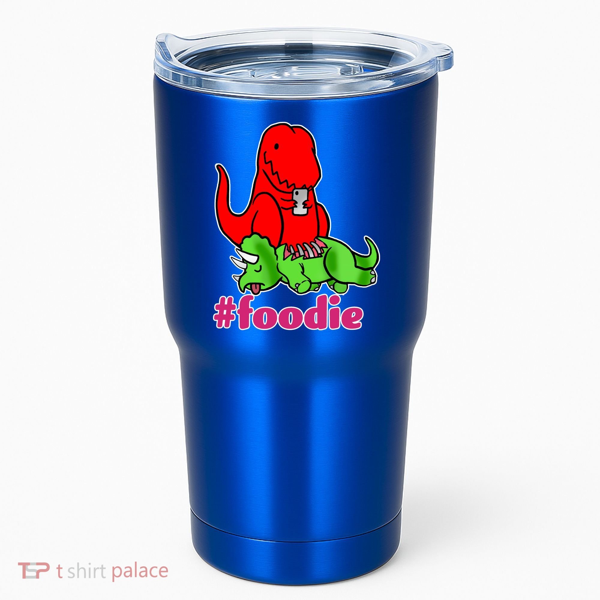 Foodie T-rex Food Selfie Tumbler