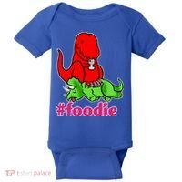 Foodie T-rex Food Selfie Baby Bodysuit thumb 0