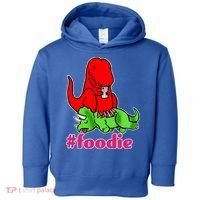 Foodie T-rex Food Selfie Toddler Hoodie thumb 0