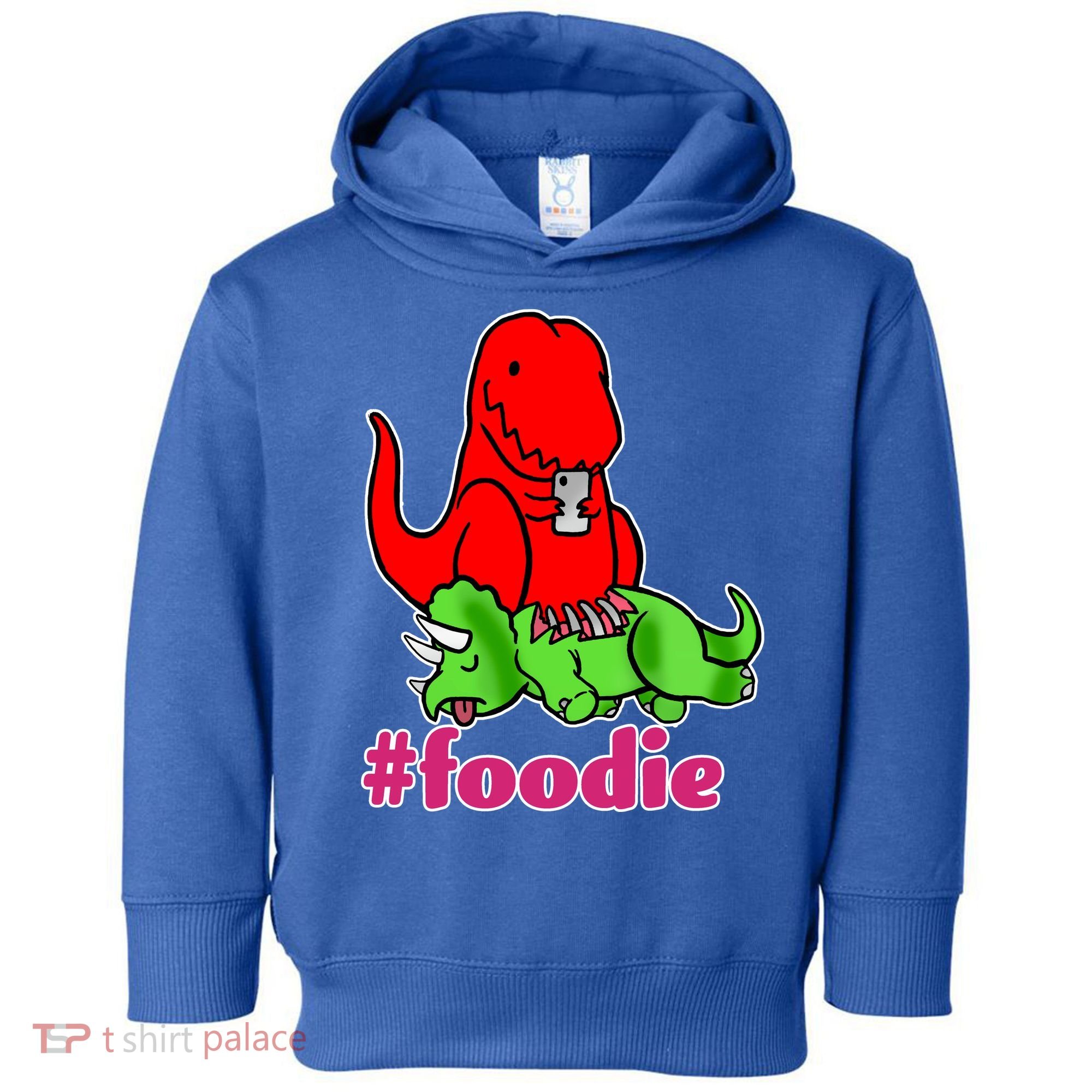 Foodie T-rex Food Selfie Toddler Hoodie