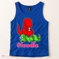 Foodie T-rex Food Selfie Tank Top thumb 2