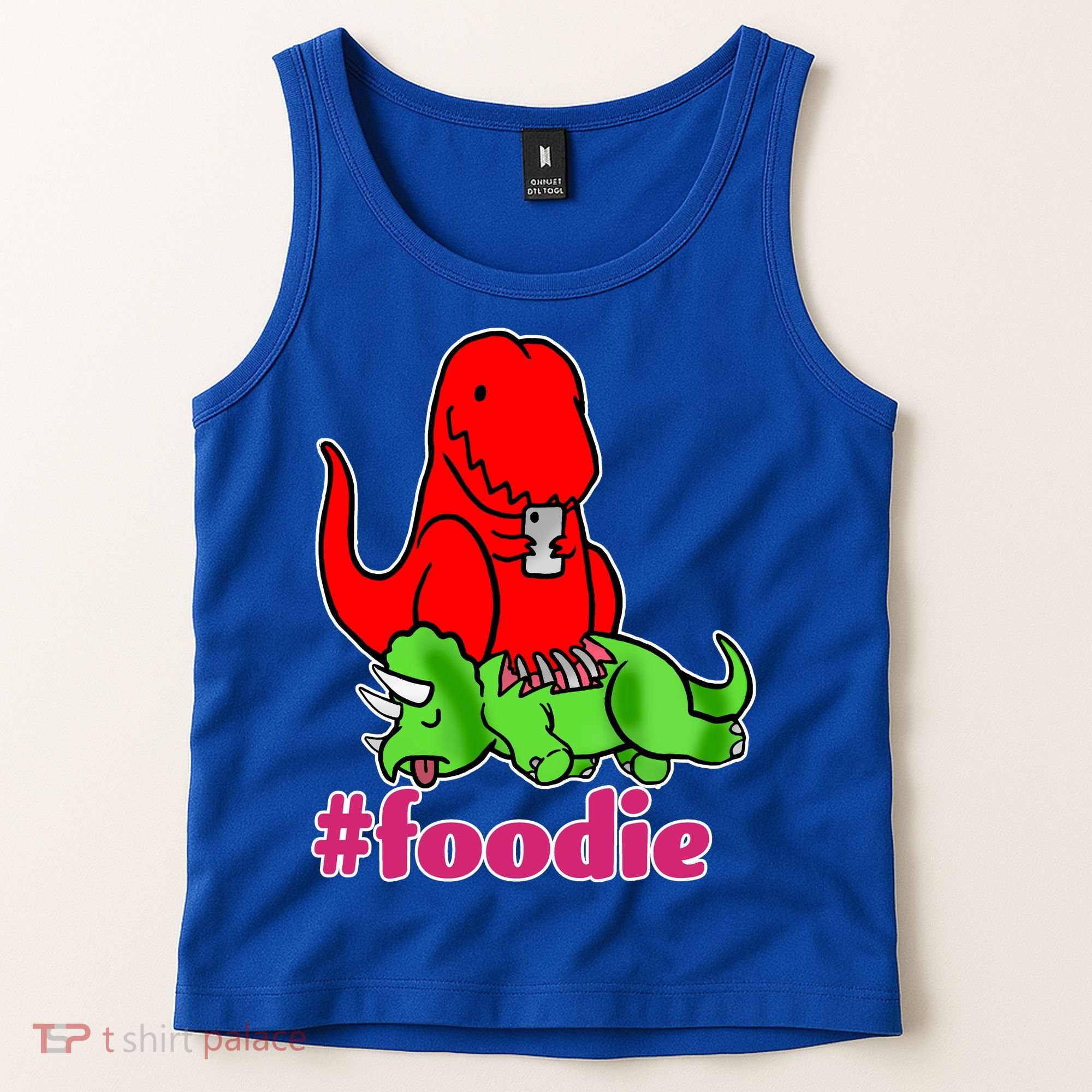 Foodie T-rex Food Selfie Tank Top
