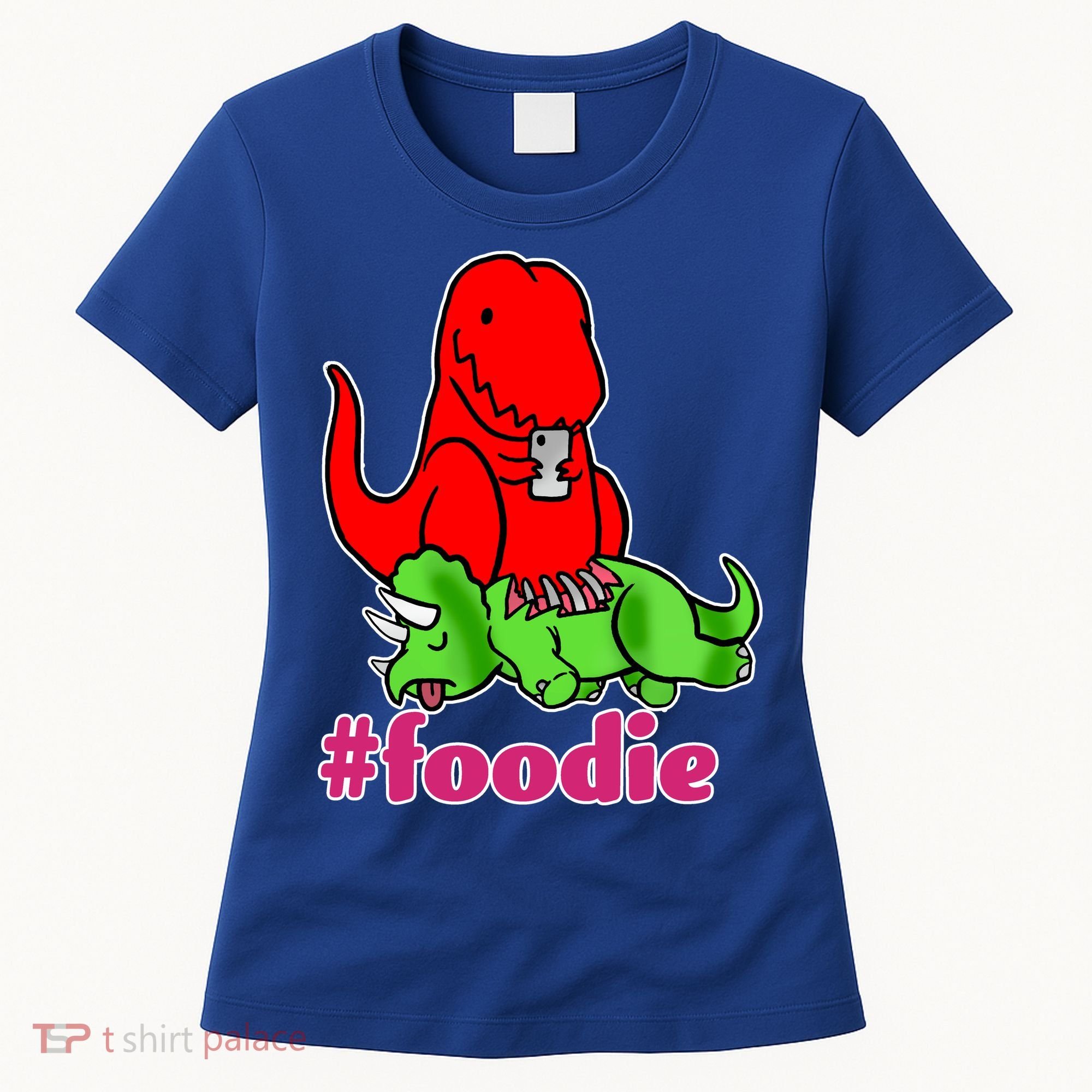 Foodie T-rex Food Selfie Women's T-Shirt
