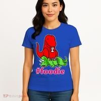 Foodie T-rex Food Selfie Women's T-Shirt thumb 4