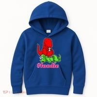 Foodie T-rex Food Selfie Kids Hoodie thumb 0